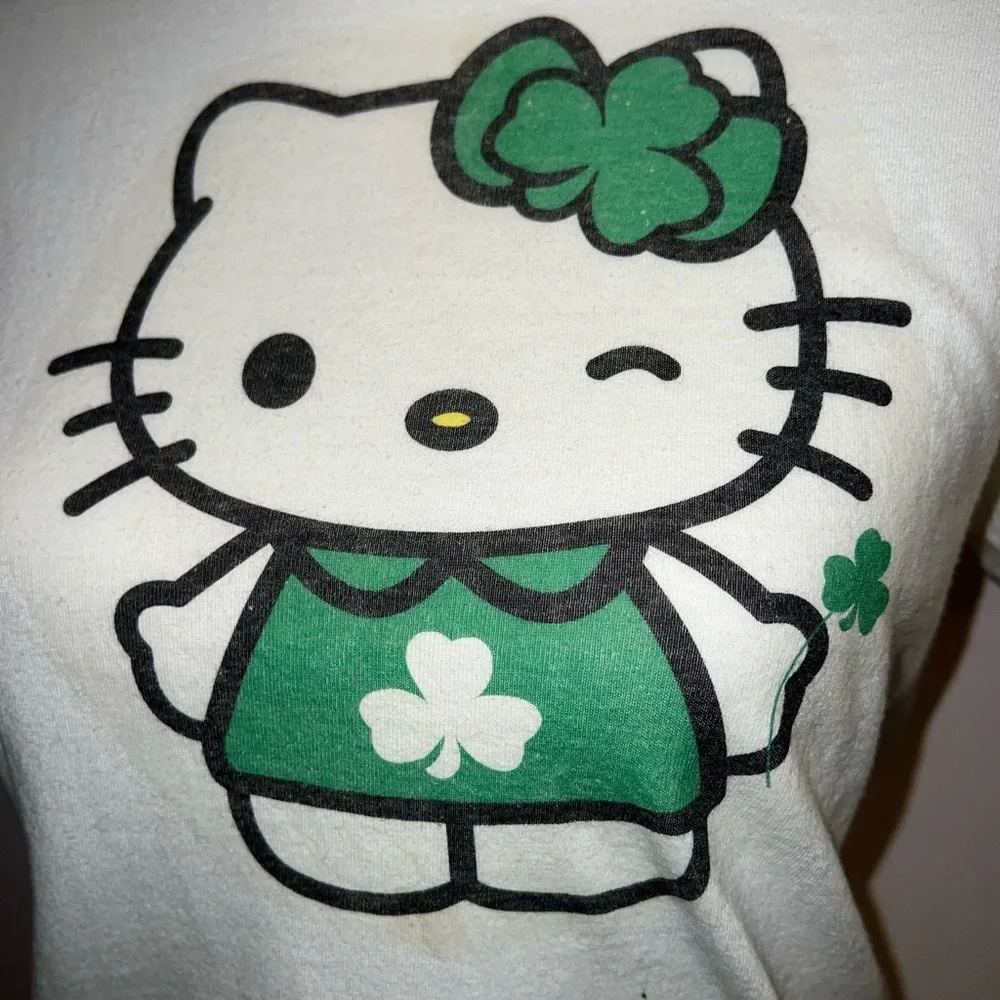 Hello Kitty Kids T-Shirt - perfect for St. Patrick’s Day! - Picture 9 of 10